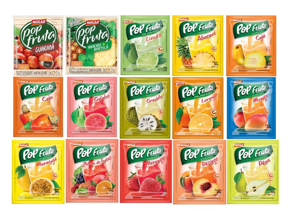 SUCO EM PÓ – POP FRUTA – ABACAXI C/ HORTELÃ 25G – CX 160 ##